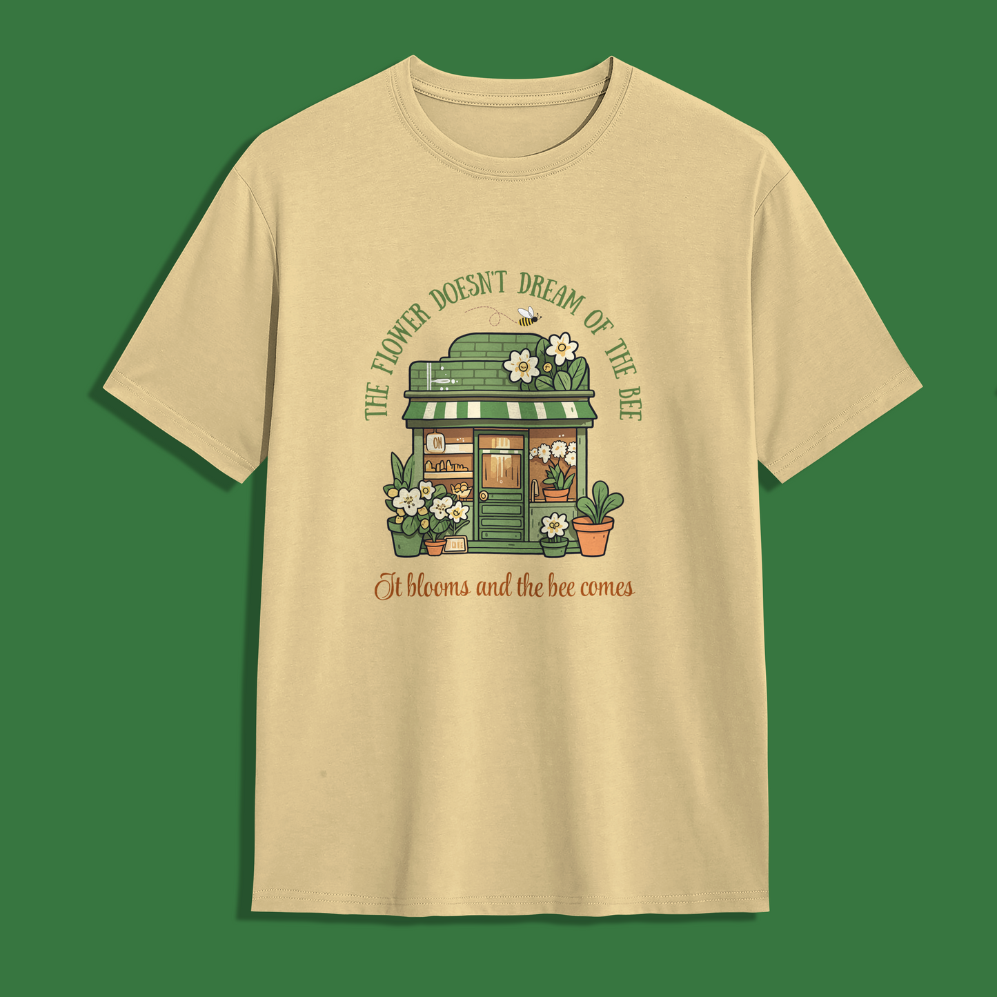 Flower and Bee Unisex T-Shirt