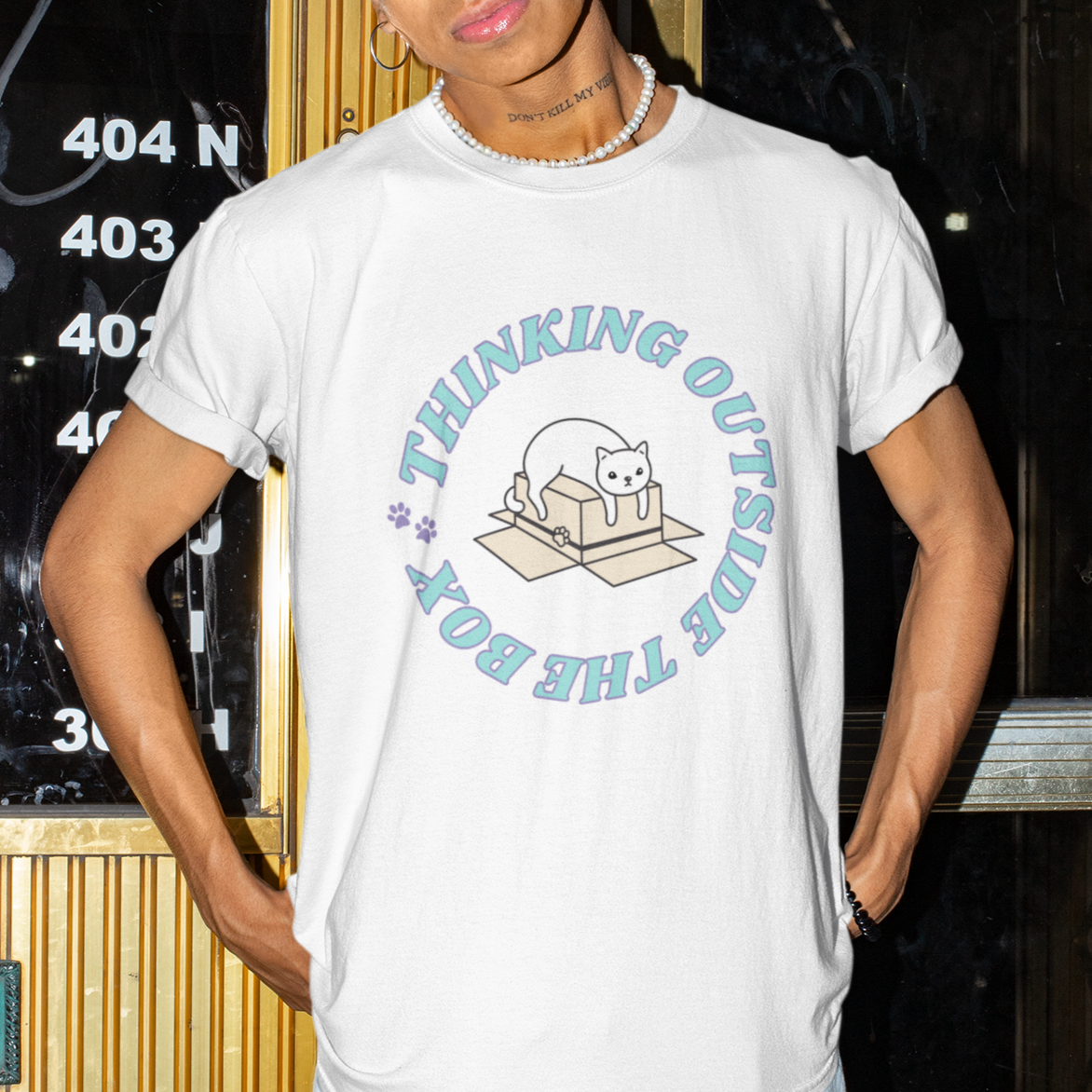 Thinking Outside the Box Unisex Tshirt | The Ameowzing Collection