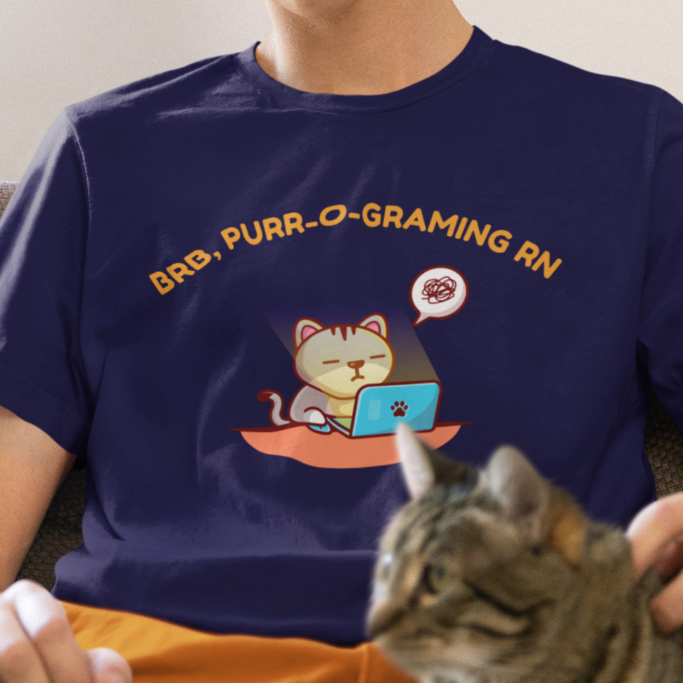 Purr-o-gramming Unisex Tshirt | The Ameowzing Collection